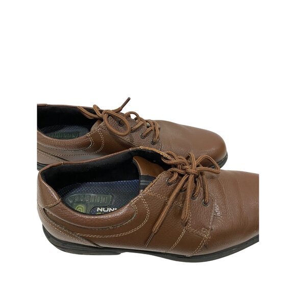 Nunn Bush Mens Brown Leather Comfort Gel Oxford Shoes Size 8.5 - Picture 2 of 8